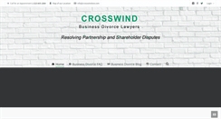 Desktop Screenshot of crosswindbusinessdivorce.com