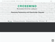 Tablet Screenshot of crosswindbusinessdivorce.com